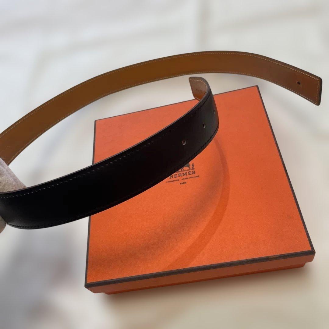 HERMES ベルト 黒 80 サイズ 箱付き
