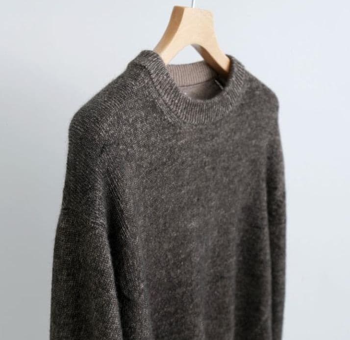 せ*い様 MAATEE&SONS ブラックアルパカ ひょっとこP/O SWEAT