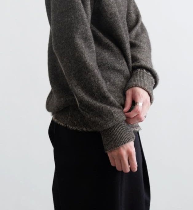 せ*い様 MAATEE&SONS ブラックアルパカ ひょっとこP/O SWEAT