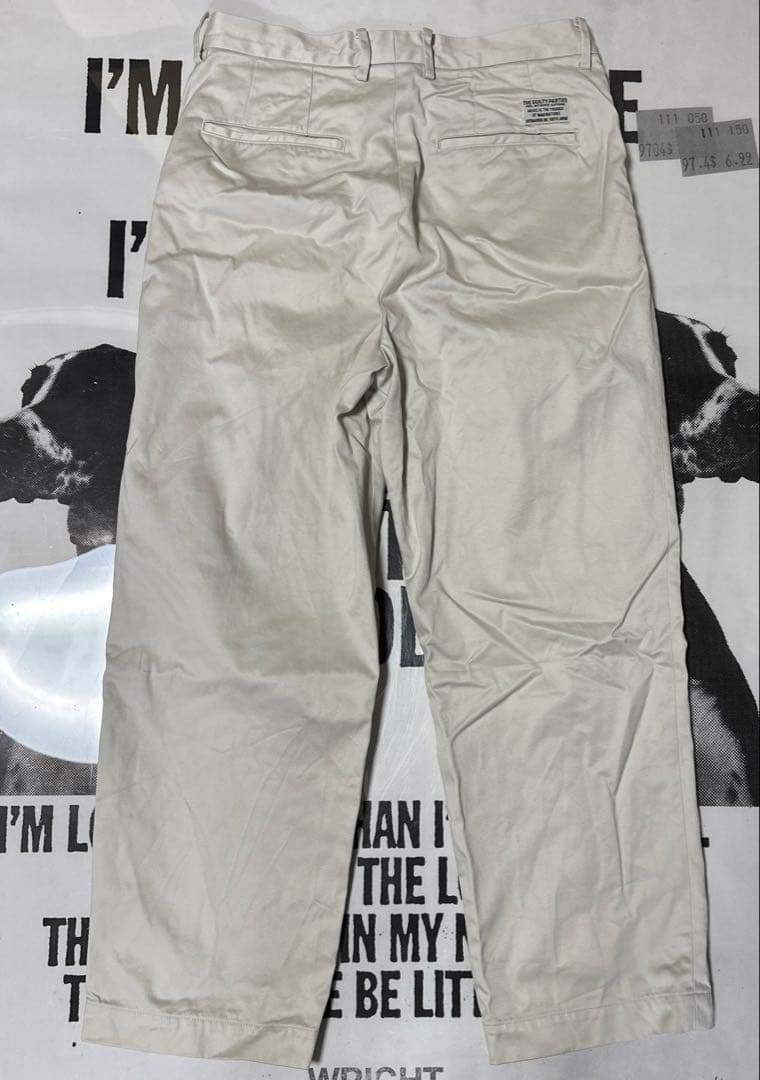 パンツ WACKOMARIA DUBLE PLEATED CHINO TROUSERS