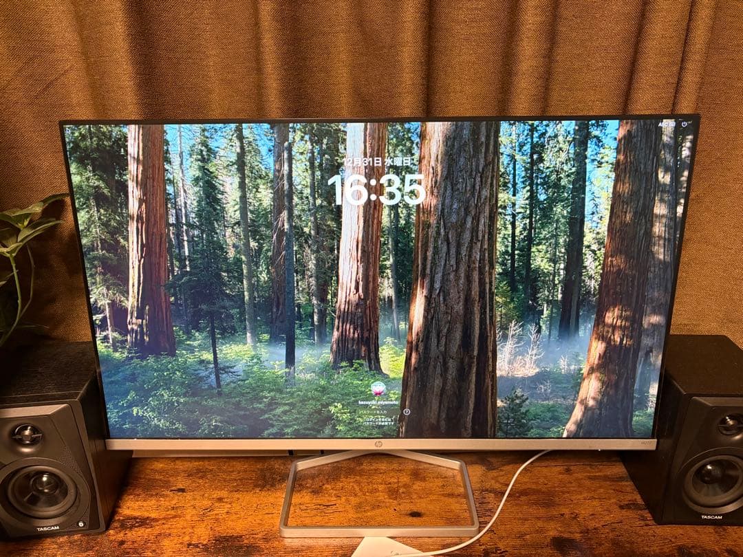 美品　 HP M27f FHD ディスプレイ