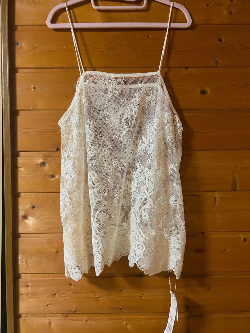 【未使用美品】DouDouスカラレースキャミ