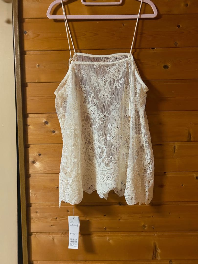 【未使用美品】DouDouスカラレースキャミ