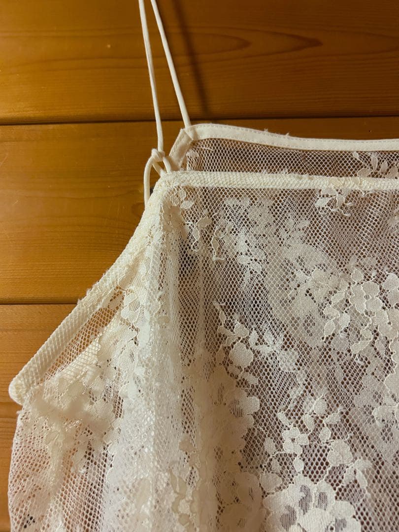 【未使用美品】DouDouスカラレースキャミ