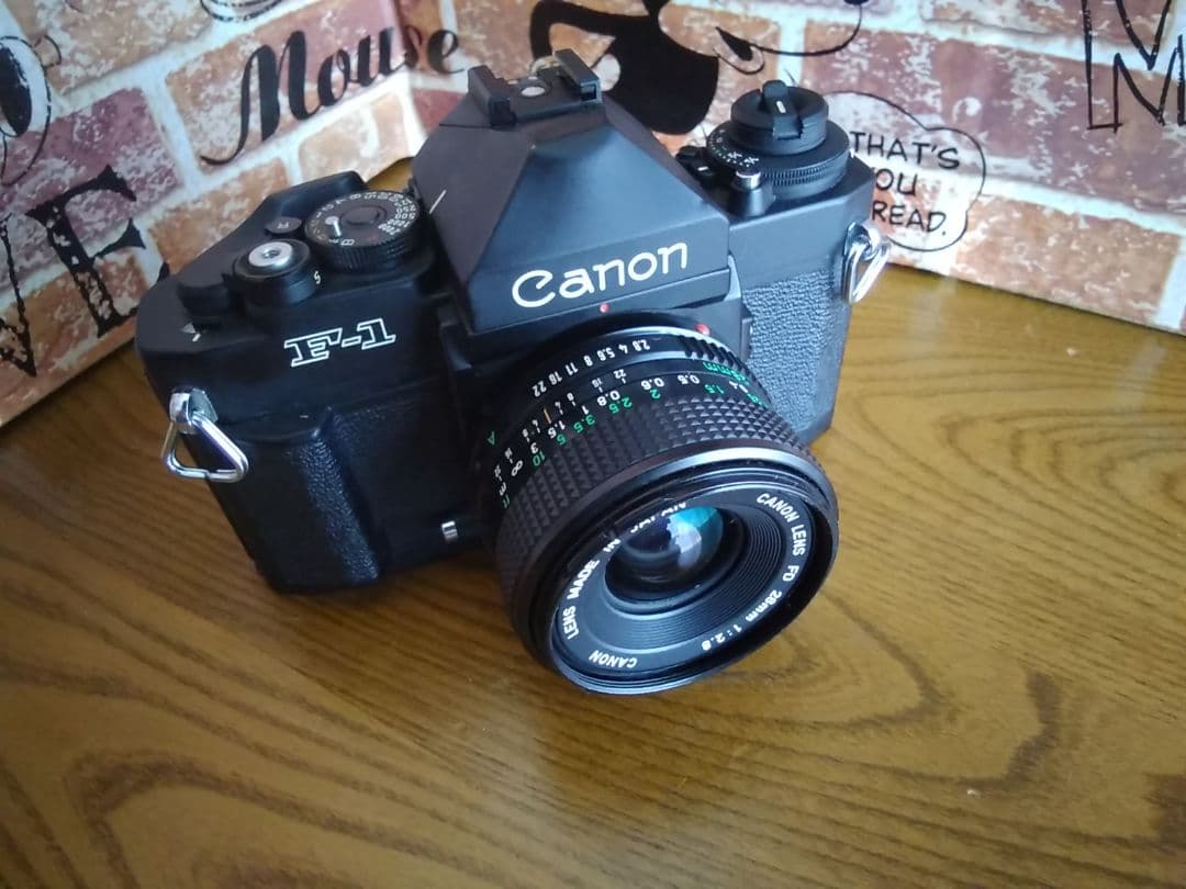キヤノンnew F-1+ FD28mm 1:2.8 マニュアルフォーカス一眼レフ