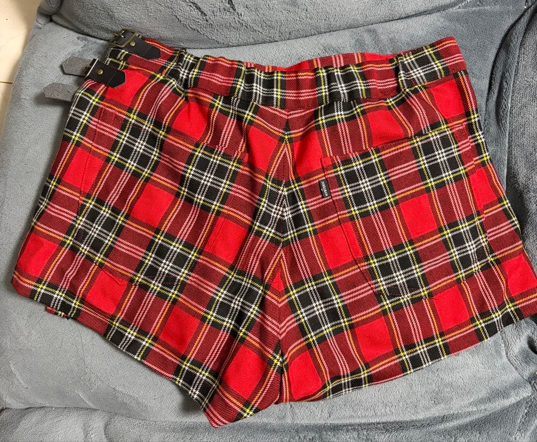 ヒステリックグラマーチェック柄ショートプリーツスカート