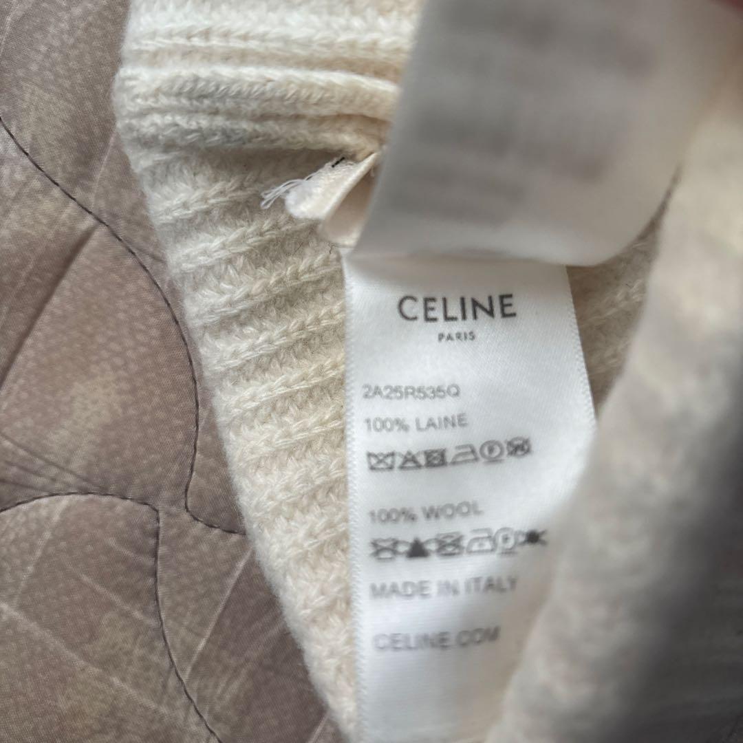 セリーヌ CELINE ニット帽 リブ編み
