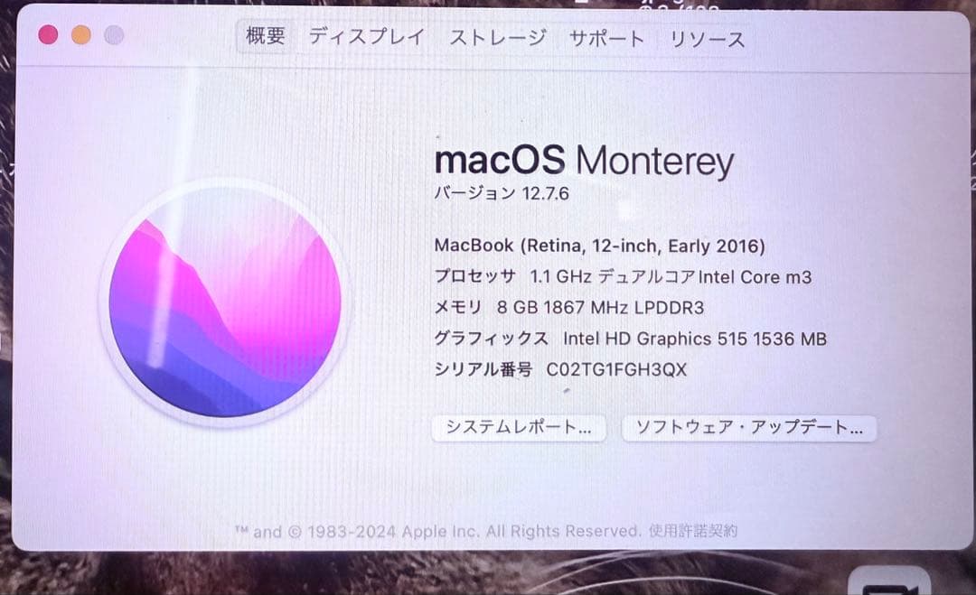 【希少品】充放電165回★MacBook 12インチ ピンクゴールド　美品