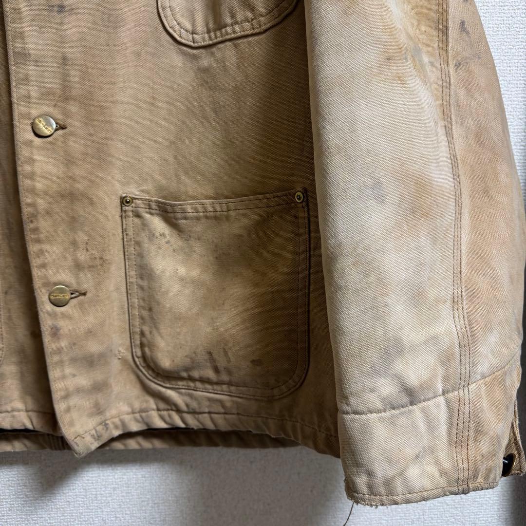 carhartt chore coat フェード ダメージ 汚れ ダック ボロ