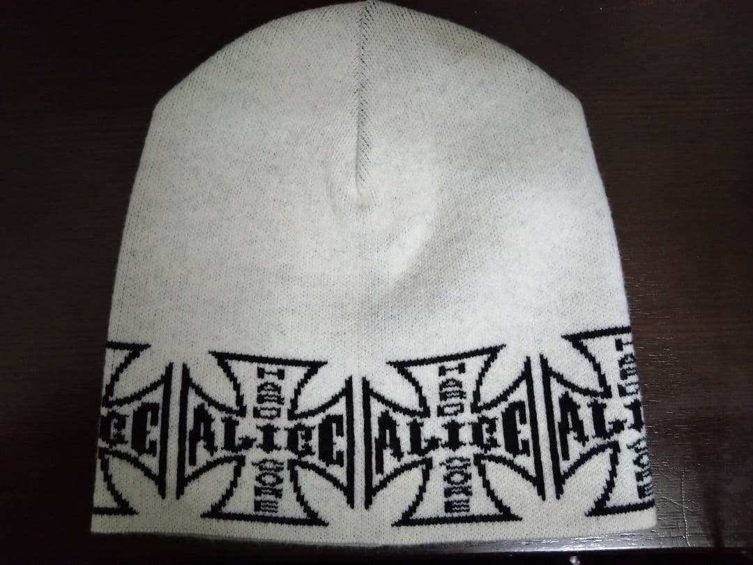 ALICE HOLLYWOOD ビーニー ホワイト ニット帽 アイボリー