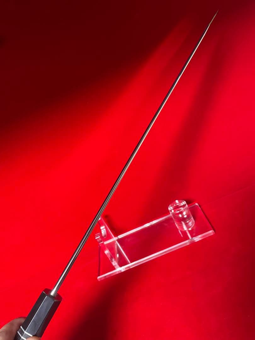 包丁　剣型切付　尺ニ　鏡面仕上げ　切味抜群　箱付　未使用品