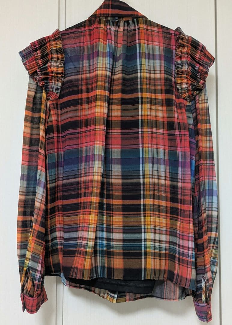 DOUBLE STANDARD CLOTHING ミックスチェックブラウス 38