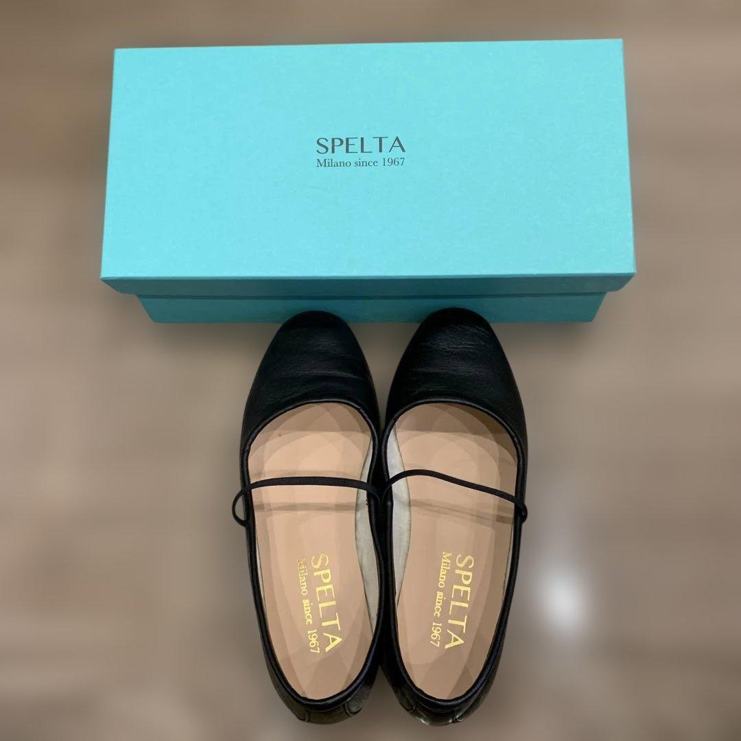 SPLETA スペルタ　黒 フラットシューズ サイズ35
