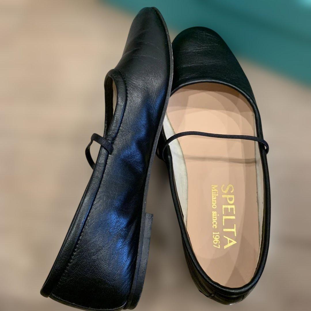 SPLETA スペルタ　黒 フラットシューズ サイズ35