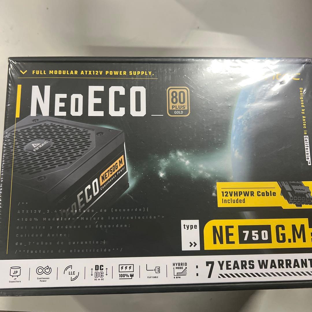 ANTEC Antec、80PLUS Gold認証取得NE750G M