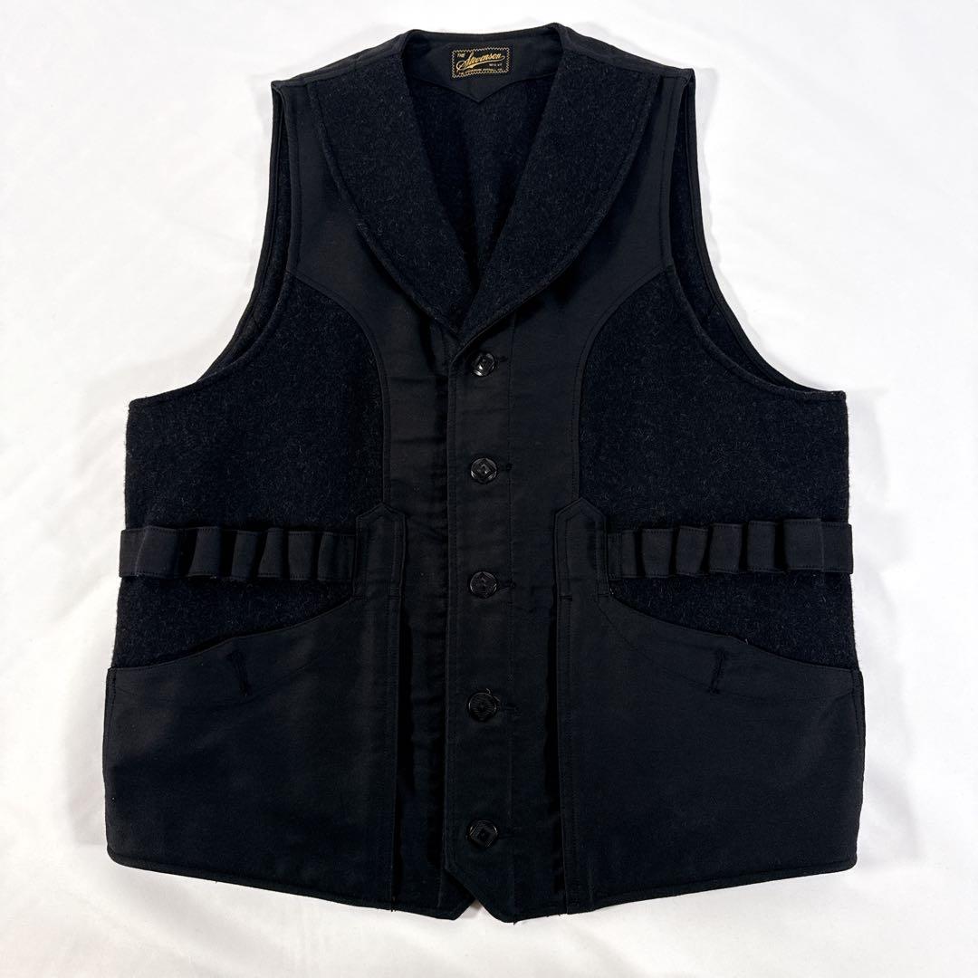 美品Stevenson Overall ハンティングベスト ブラック サイズ40