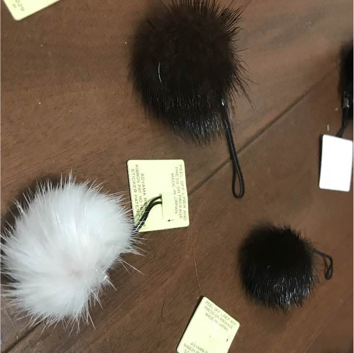 【新品】ミンクの毛のストラップ