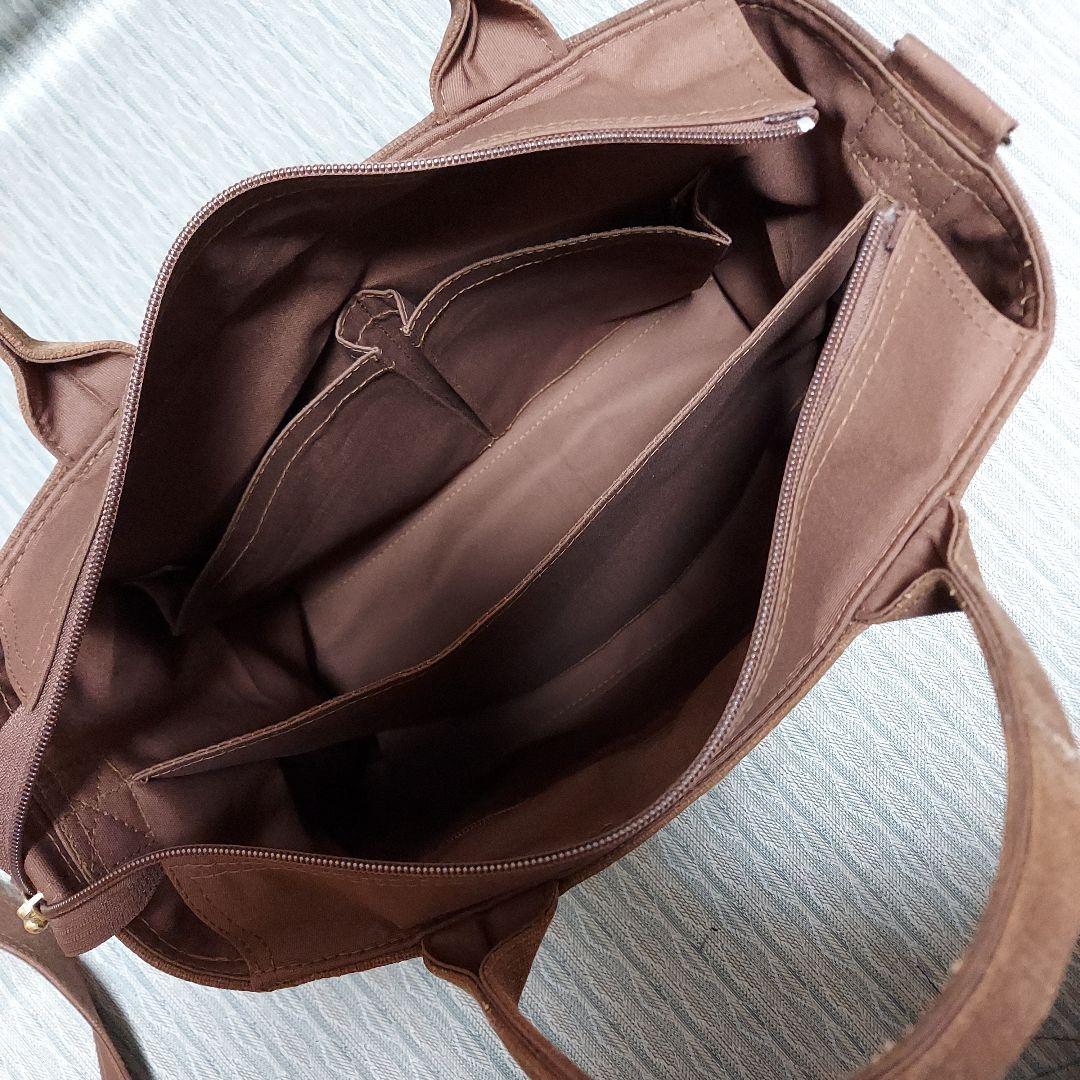 組み紐模様のトートバッグ(A4サイズ)ショルダータイプ