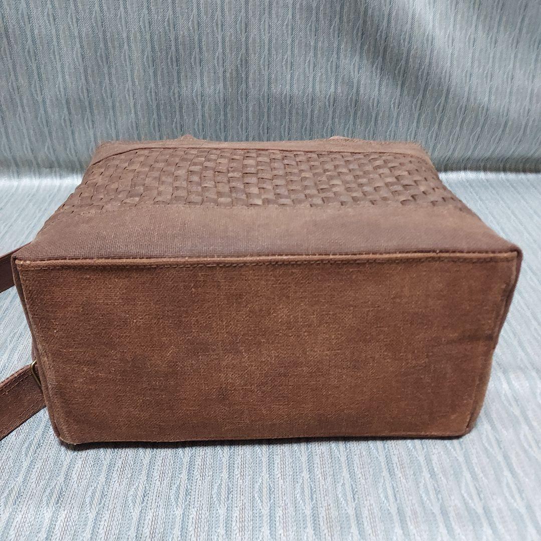 組み紐模様のトートバッグ(A4サイズ)ショルダータイプ