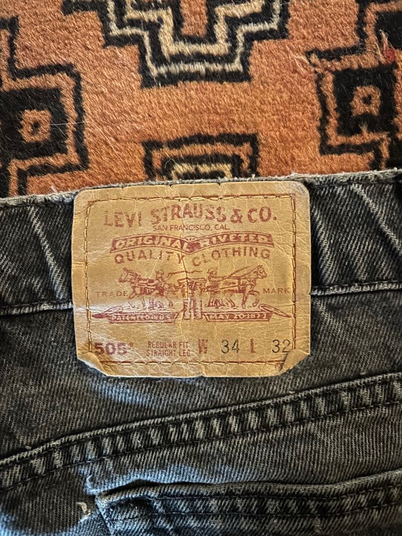 90s Levi’sリーバイス505 ブラック USA製 1996年9月製造
