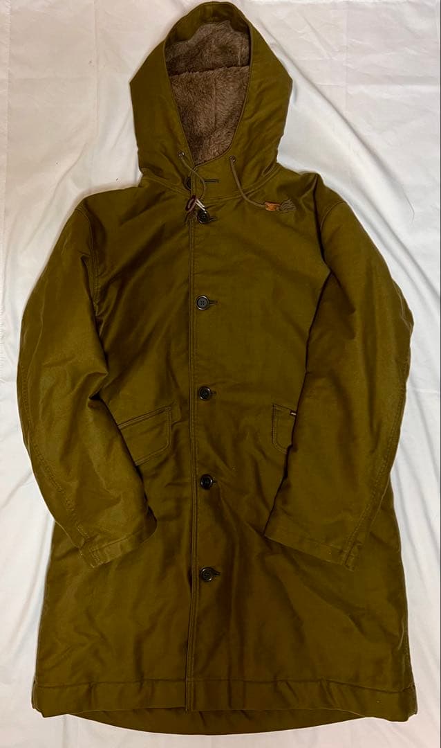 IRON HEART ロングコート 日本製 アルパカ ミリタリーモッズ XL