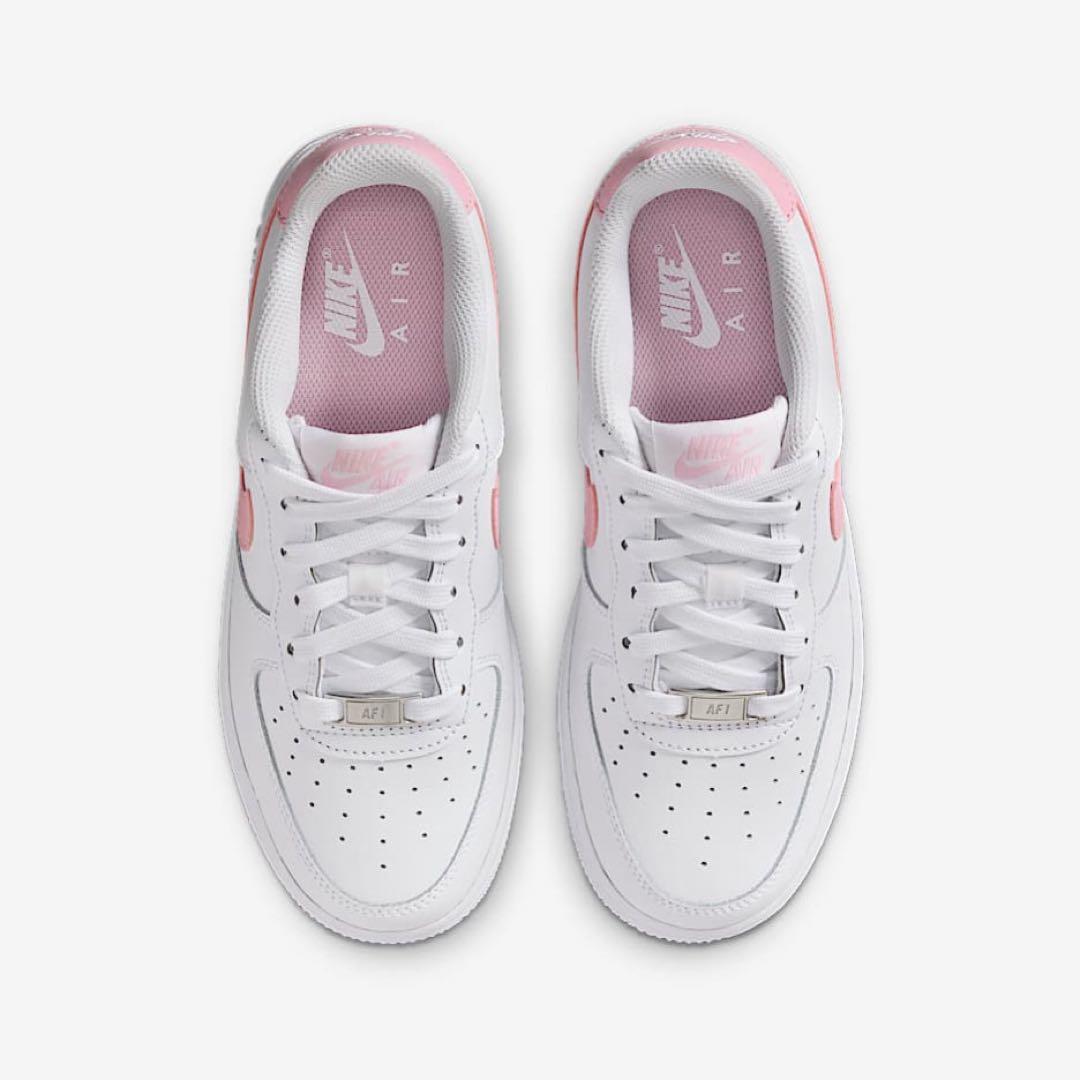 【新品24.5cm】NIKE｜エアフォース１GS｜ホワイト/ソフトピンク