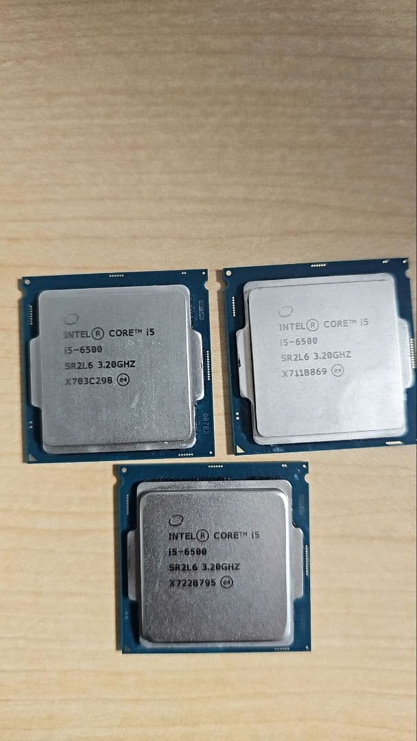 動作品 Intel Core i5-6500 CPU 3.2GHz まとめ売り