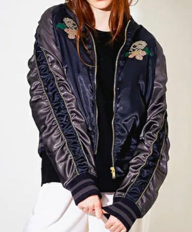 Sue UNDERCOVER アンダーカバー パッカリングスカジャン スカル 黒