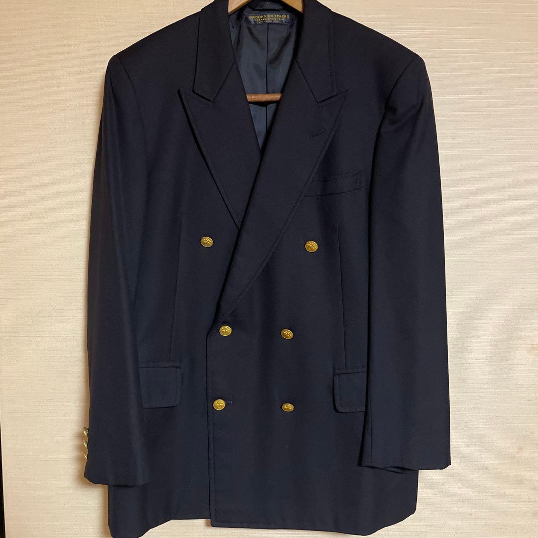 ブルックスブラザーズ　ネイビー 金ボタンダブルブレスト ブレザー