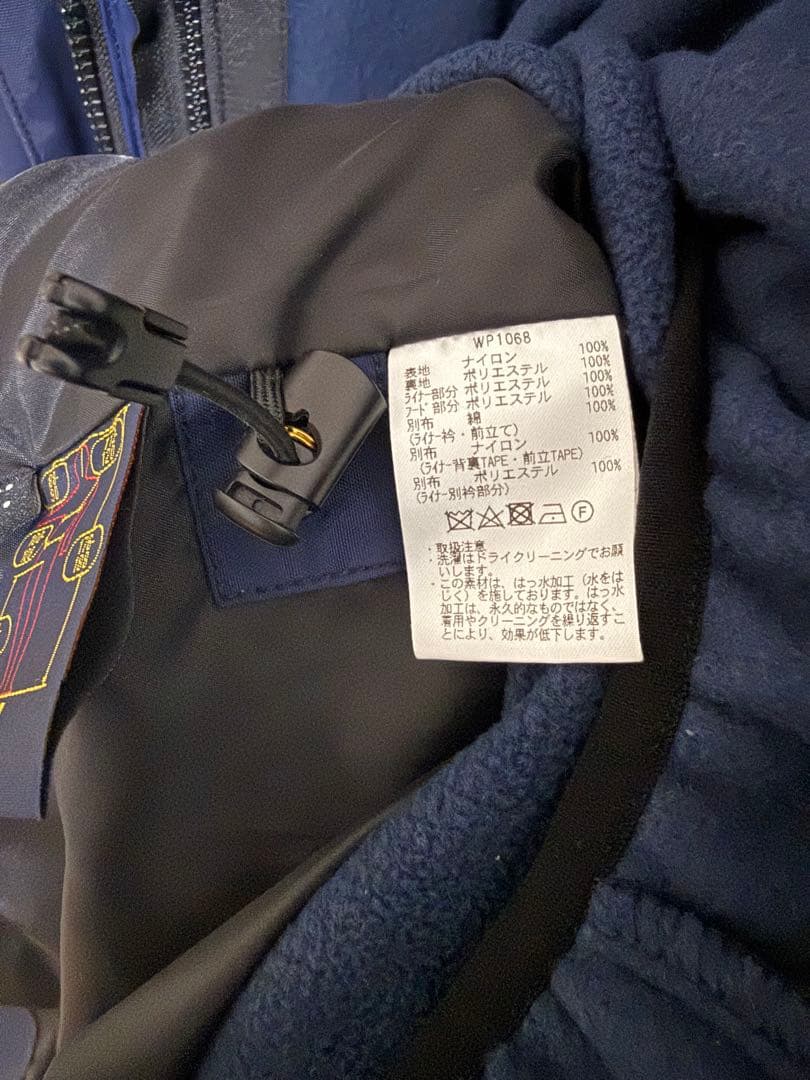 WAIPER.inc NAVY 3WAY WATERPROOF パーカーXL