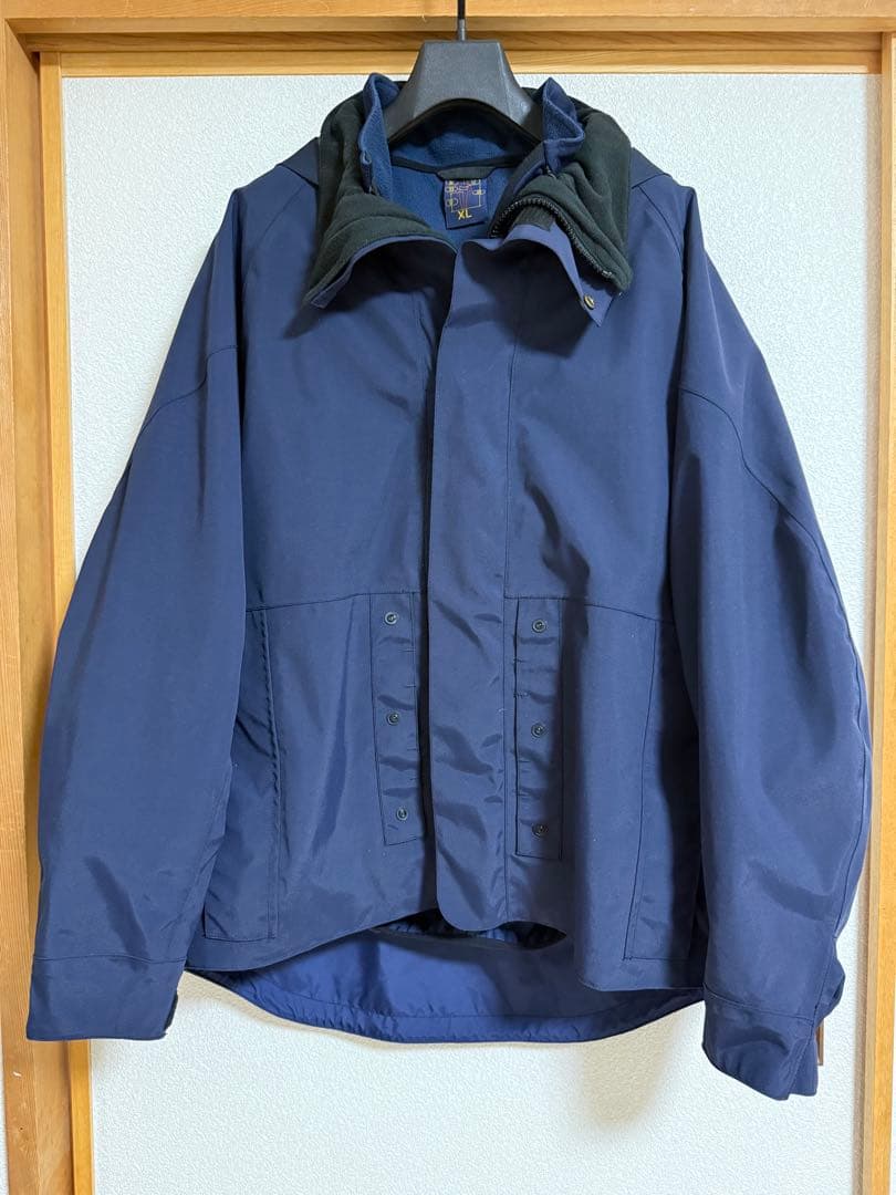WAIPER.inc NAVY 3WAY WATERPROOF パーカーXL