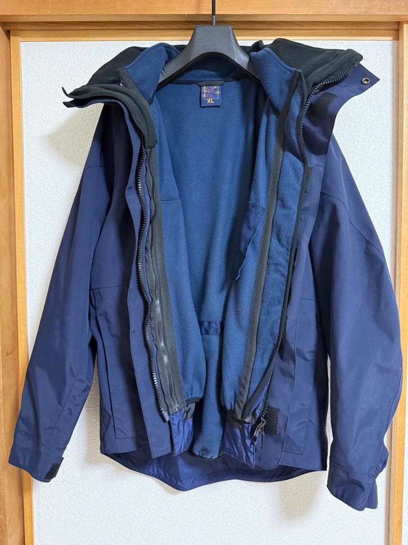 WAIPER.inc NAVY 3WAY WATERPROOF パーカーXL