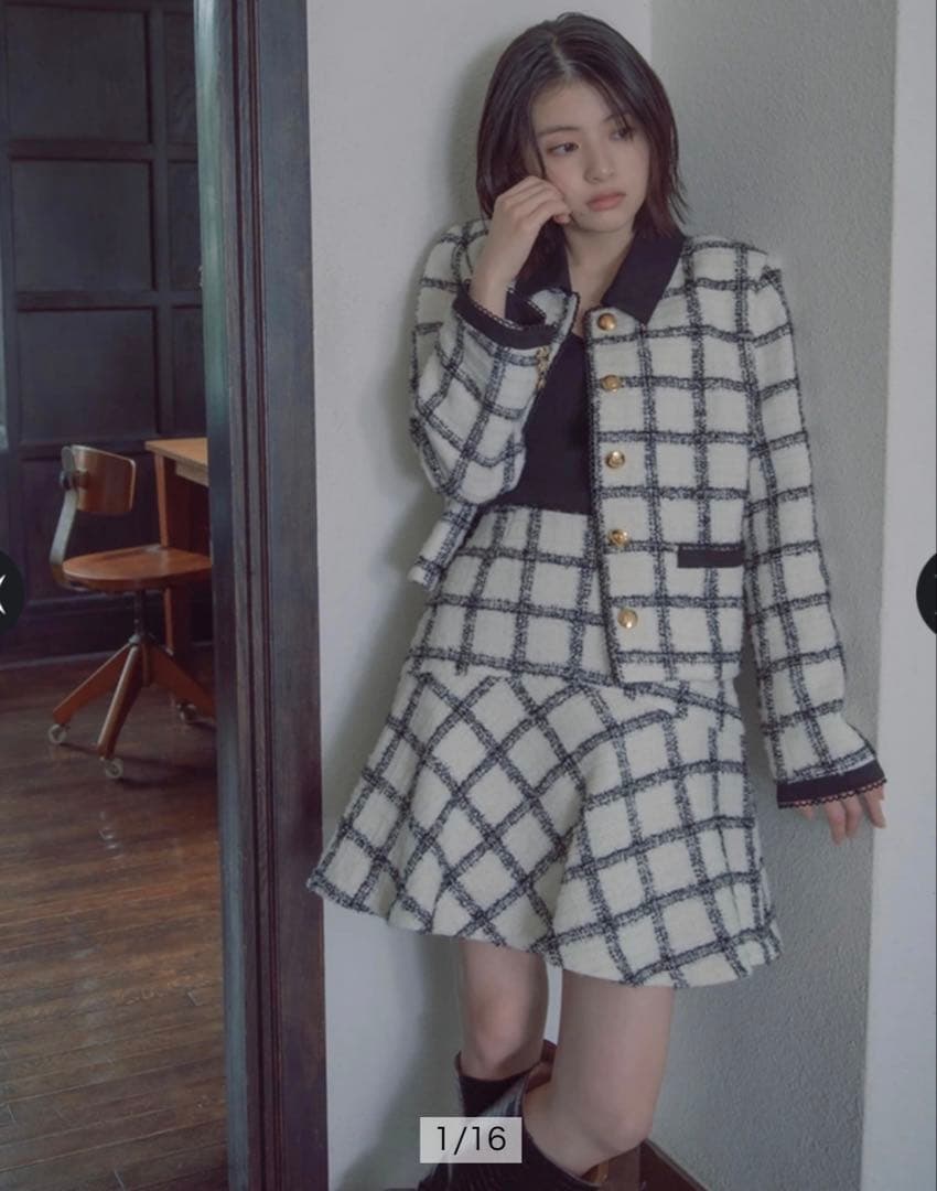 m Apuweiser-riche ツイードスカート