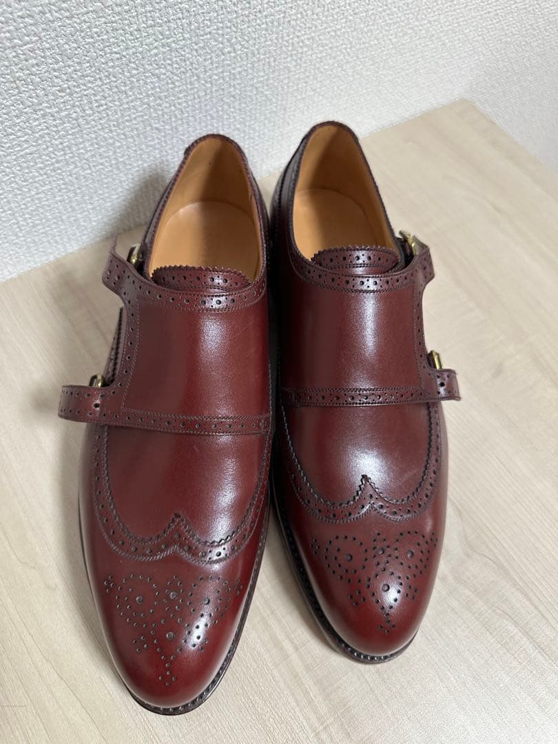 水*船様 JM WESTON 8D 334 バーガンディ　ダブルモンクストラップ