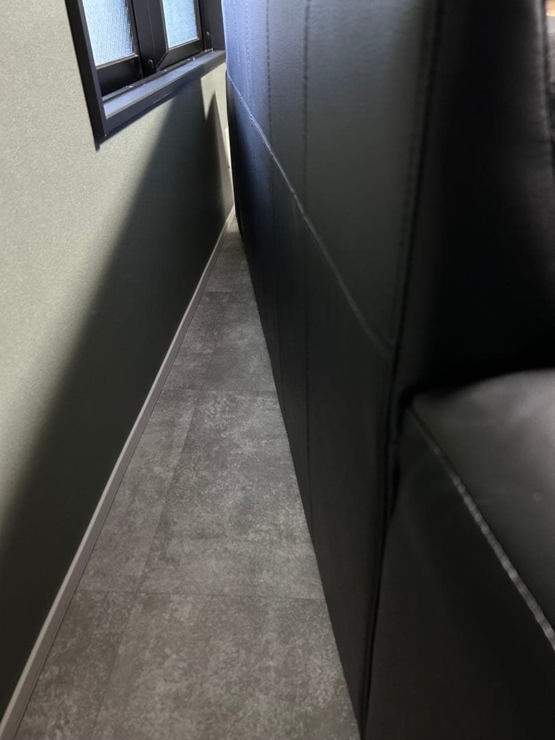 価格相談可　IKEAイケア　KIVIK 2人掛けソファ ブラック　レザー　展示品