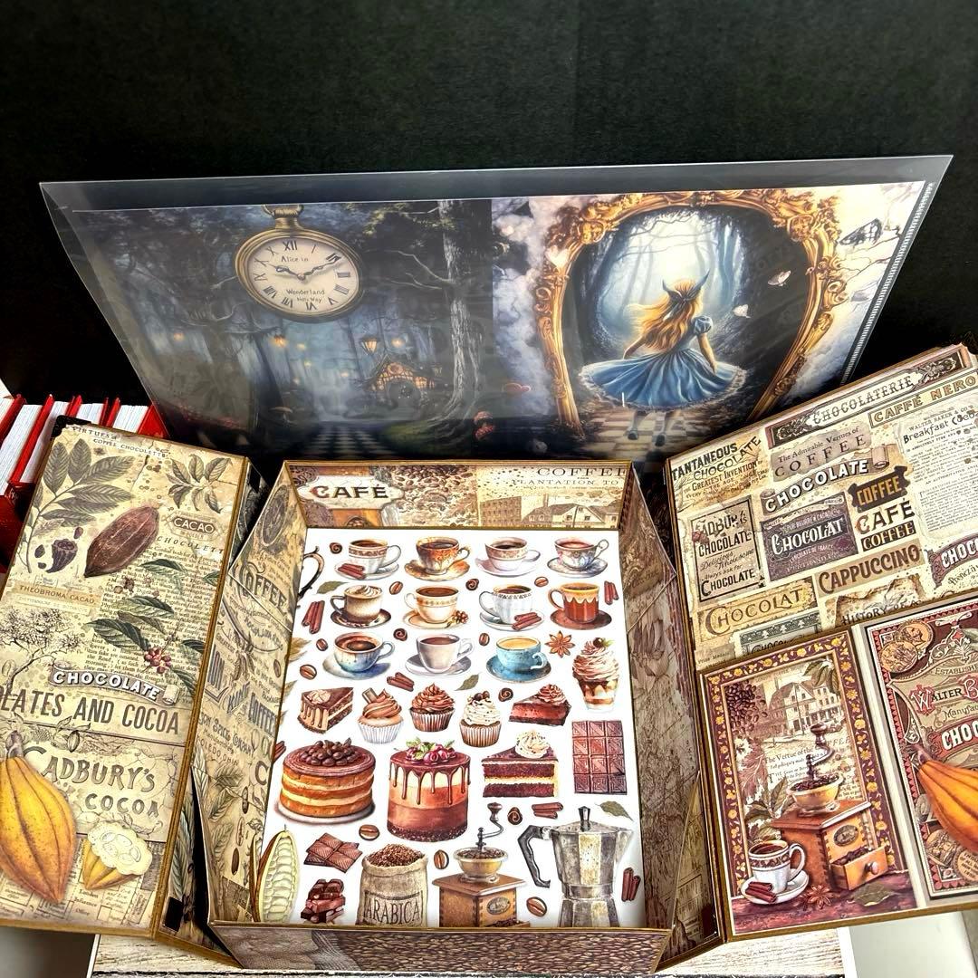 【新型】スタンペリアcoffee＆chocolateおすそ分け収納ボックス２点