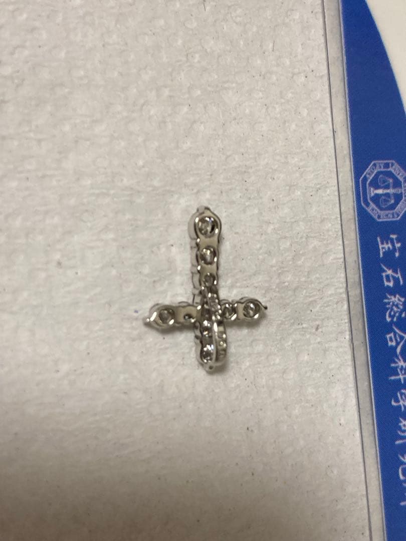 流*読様 pt900 ダイヤモンド　ネックレストップ