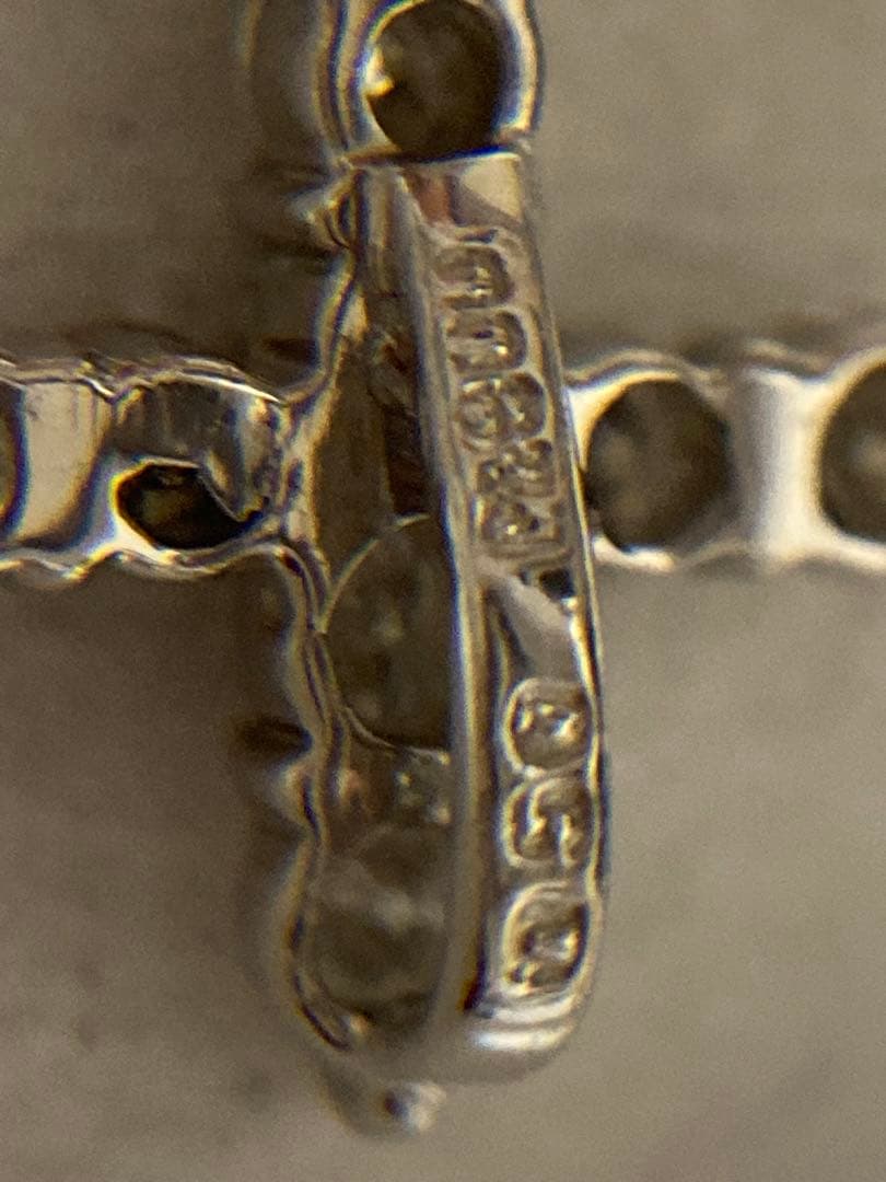 流*読様 pt900 ダイヤモンド　ネックレストップ