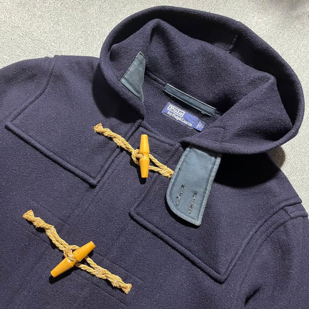 90s USA製 ヴィンテージ ラルフローレン ダッフル ウール コート 古着