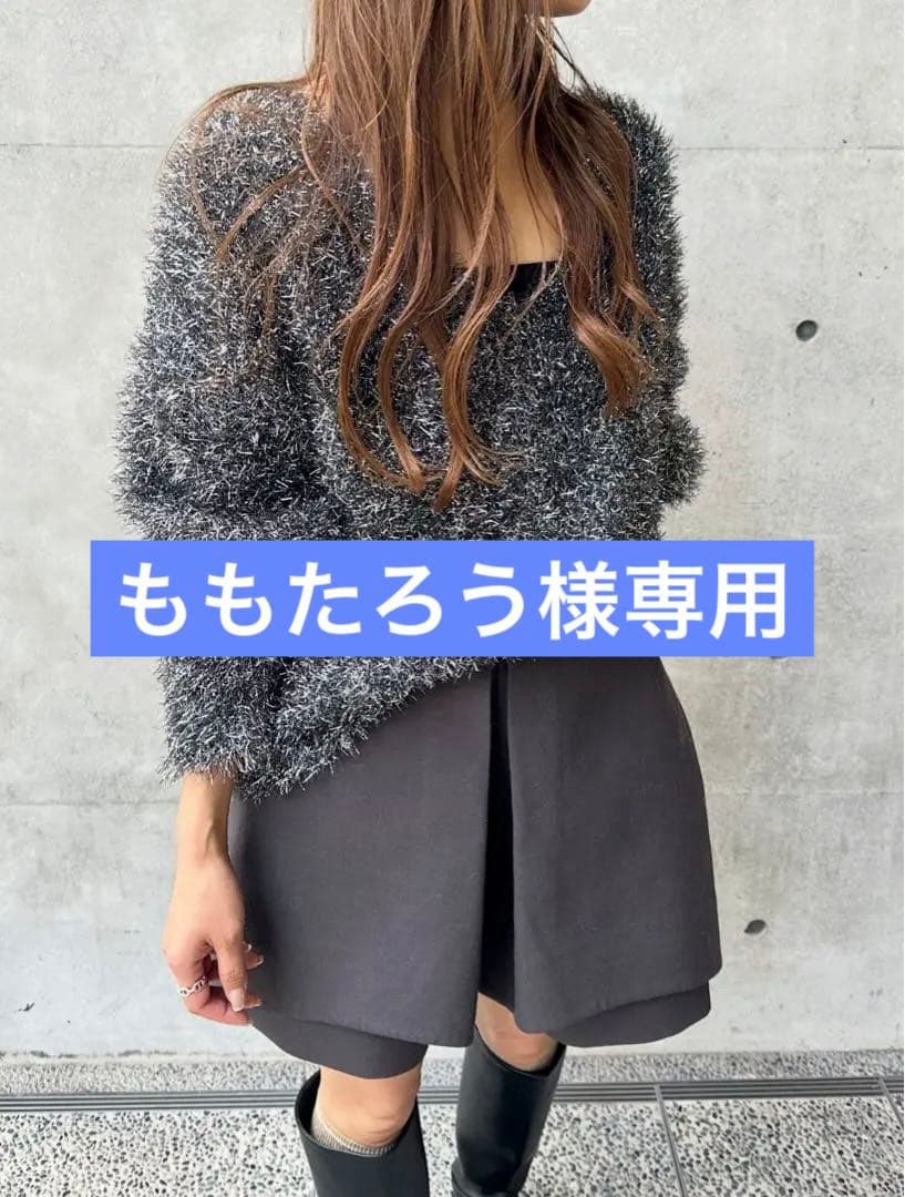 シーニュcygneダブルショートパンツ Lena　ブラック 1サイズ