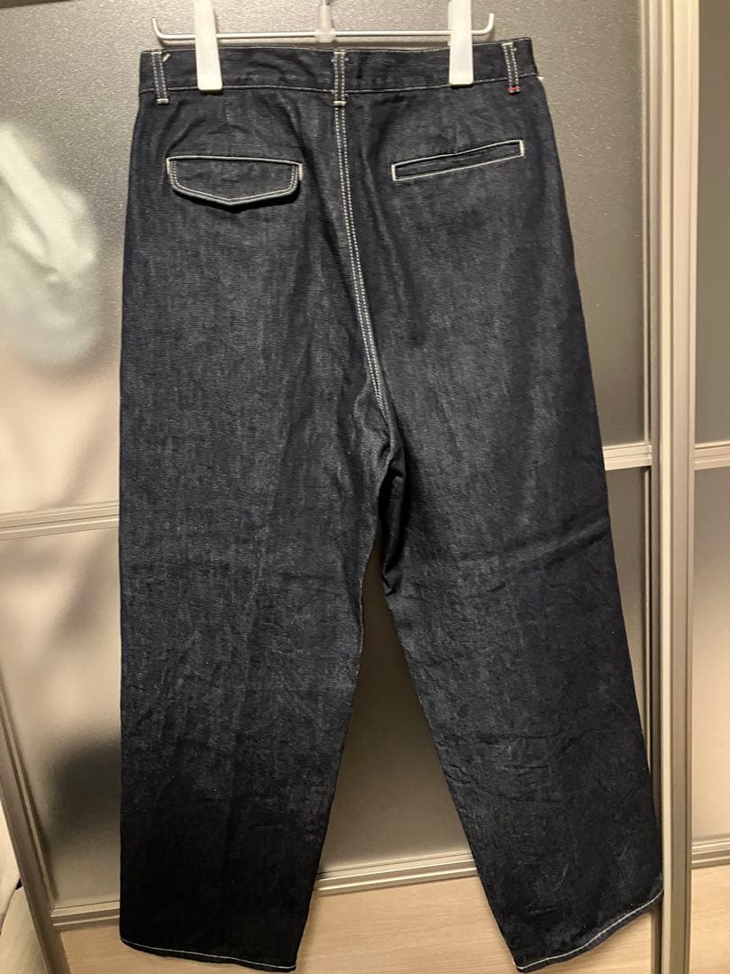 パンツ Selvage Denim Two Tuck Pants Graphpaper