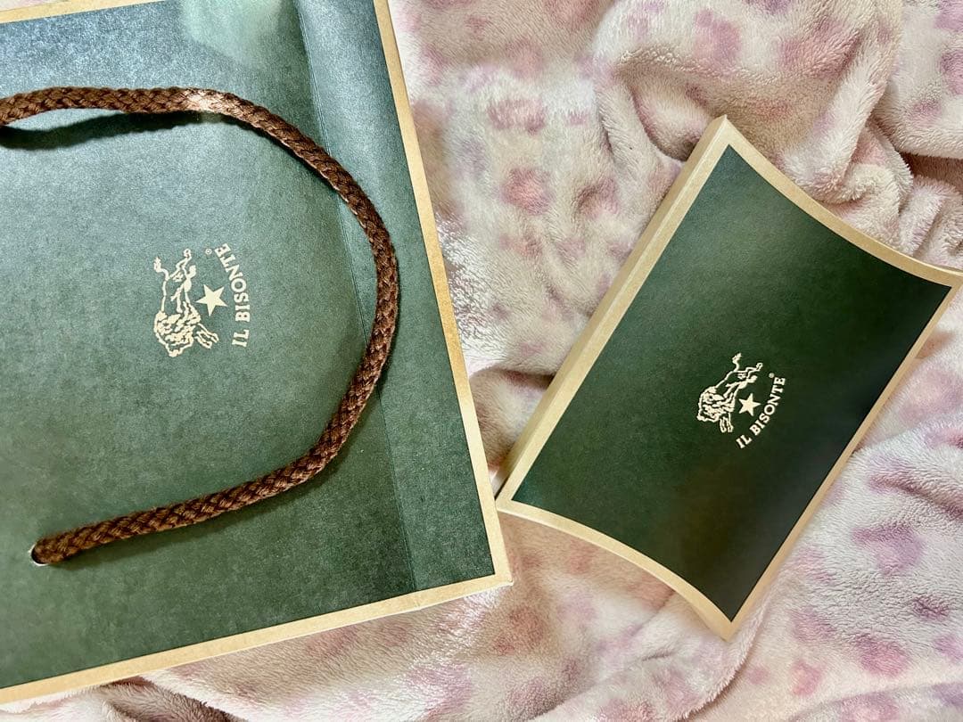 IL BISONTE グリーンレザーキーケース