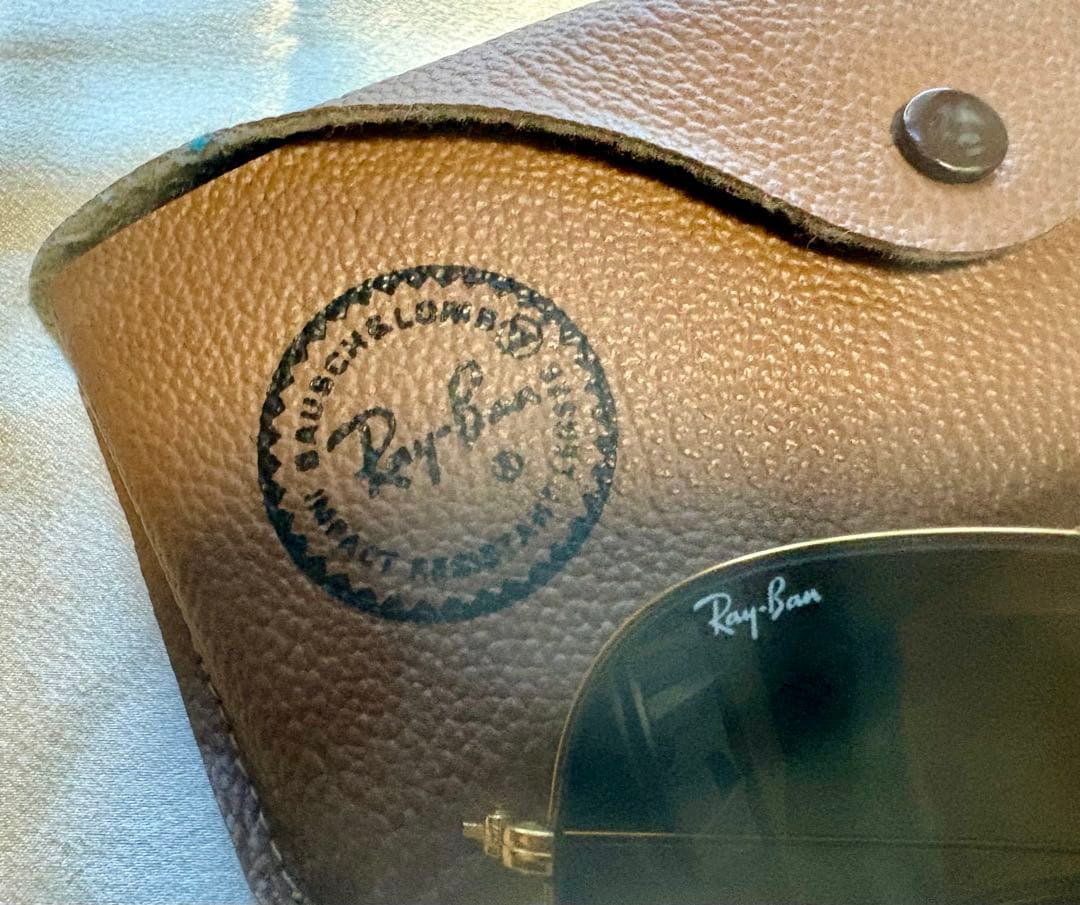 Ray-Ban ティアドロップ サングラス 62□14 ゴールド ブラウンレンズ