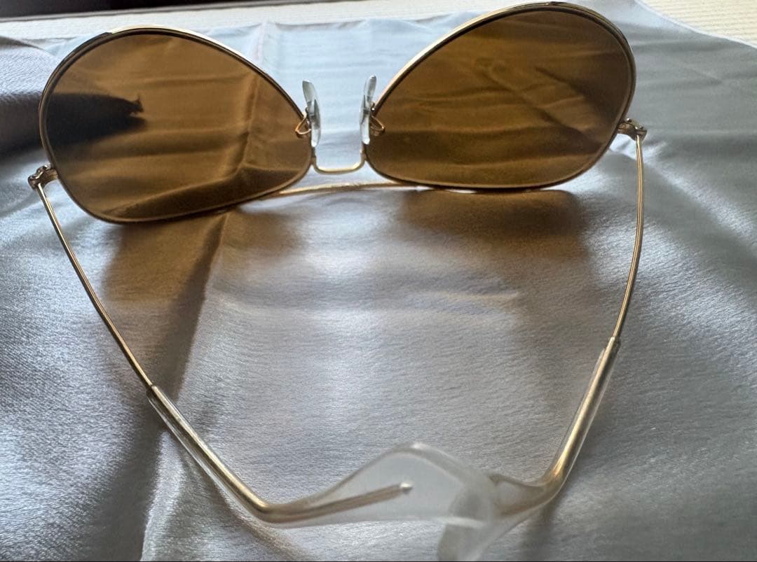 Ray-Ban ティアドロップ サングラス 62□14 ゴールド ブラウンレンズ