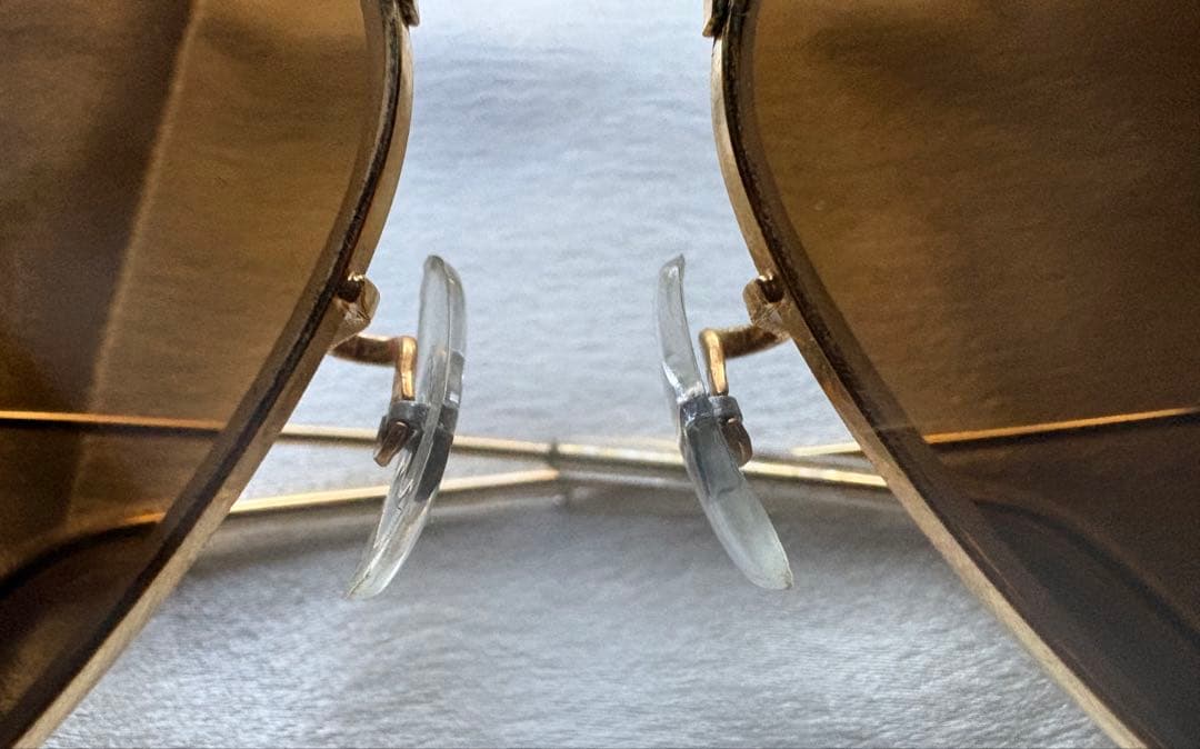 Ray-Ban ティアドロップ サングラス 62□14 ゴールド ブラウンレンズ