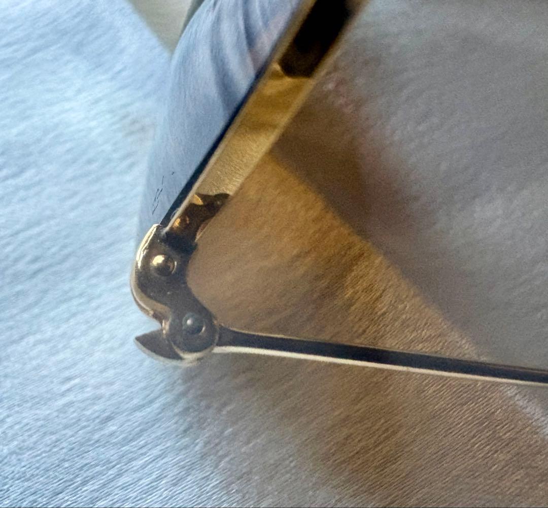 Ray-Ban ティアドロップ サングラス 62□14 ゴールド ブラウンレンズ