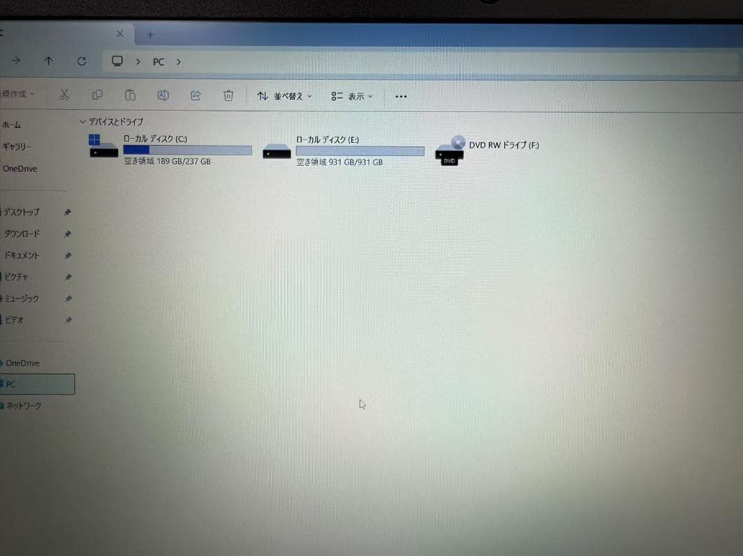未使用品近い NEC 第八世代 i7 20G SSD+HDD Office付き