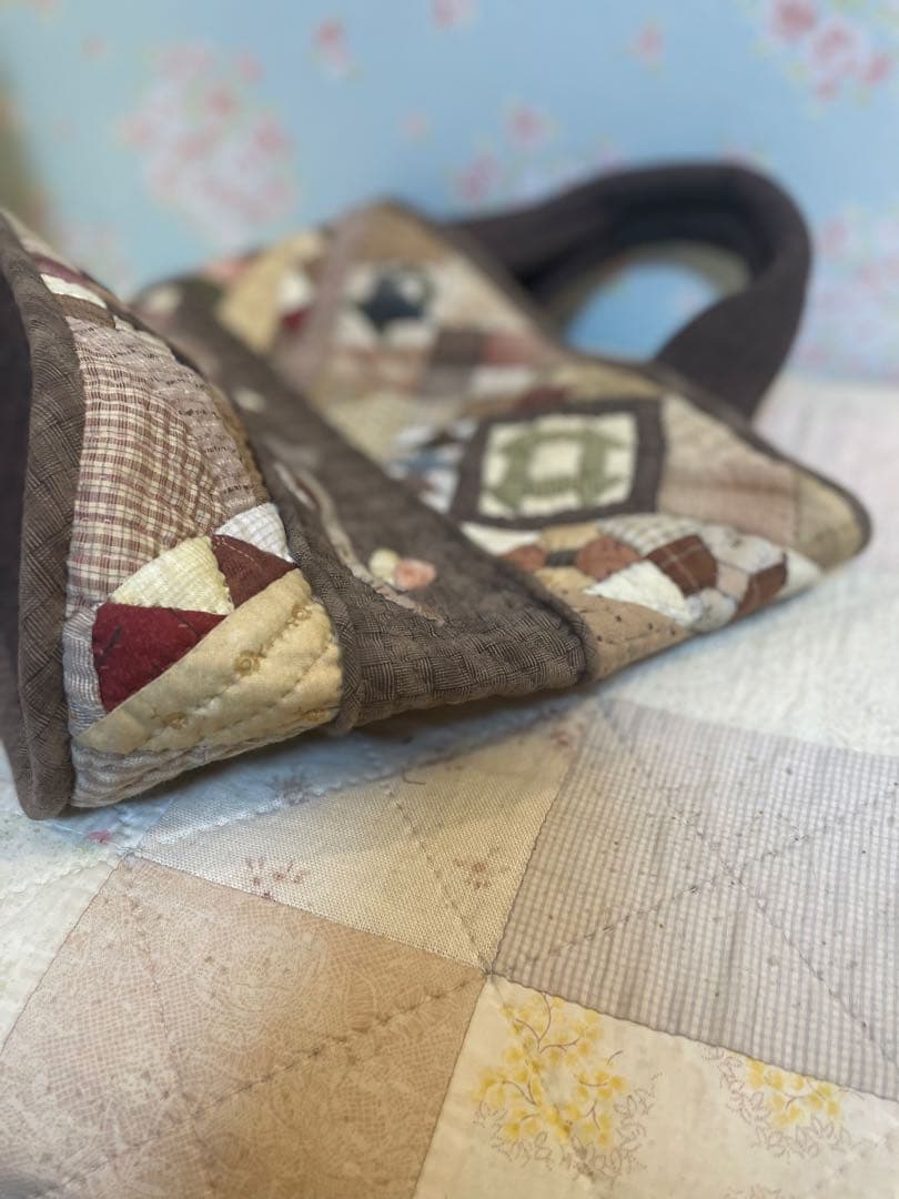 ハンドメイドパッチワークバッグ