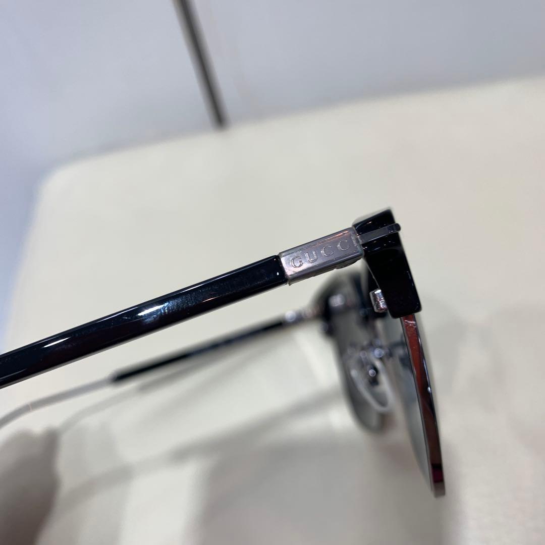 ☆ほぼ未使用☆GUCCI　サングラス　スクエア　アジアンフィット　軽量　黒