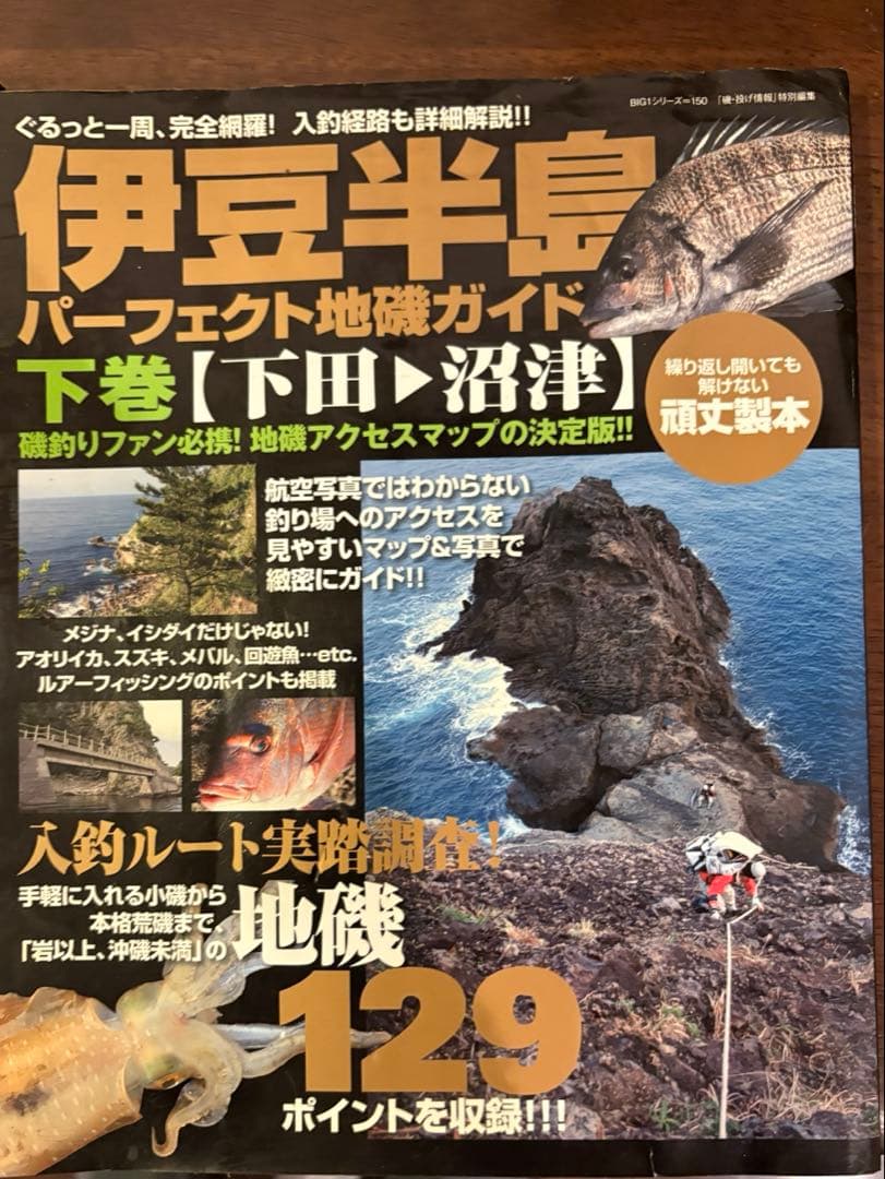 地磯ガイド　伊豆半島　上下巻　絶版